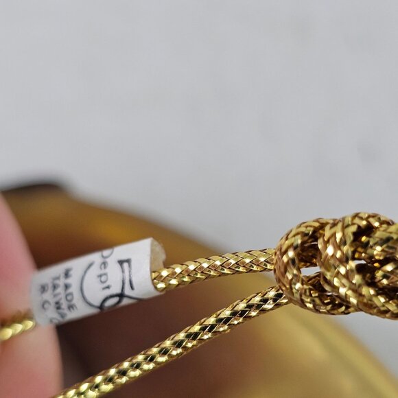 Vintage Department 56 Frosted Gold Mercury Glass Moon Ornament 5 1/2 inch - Picture 4 of 8